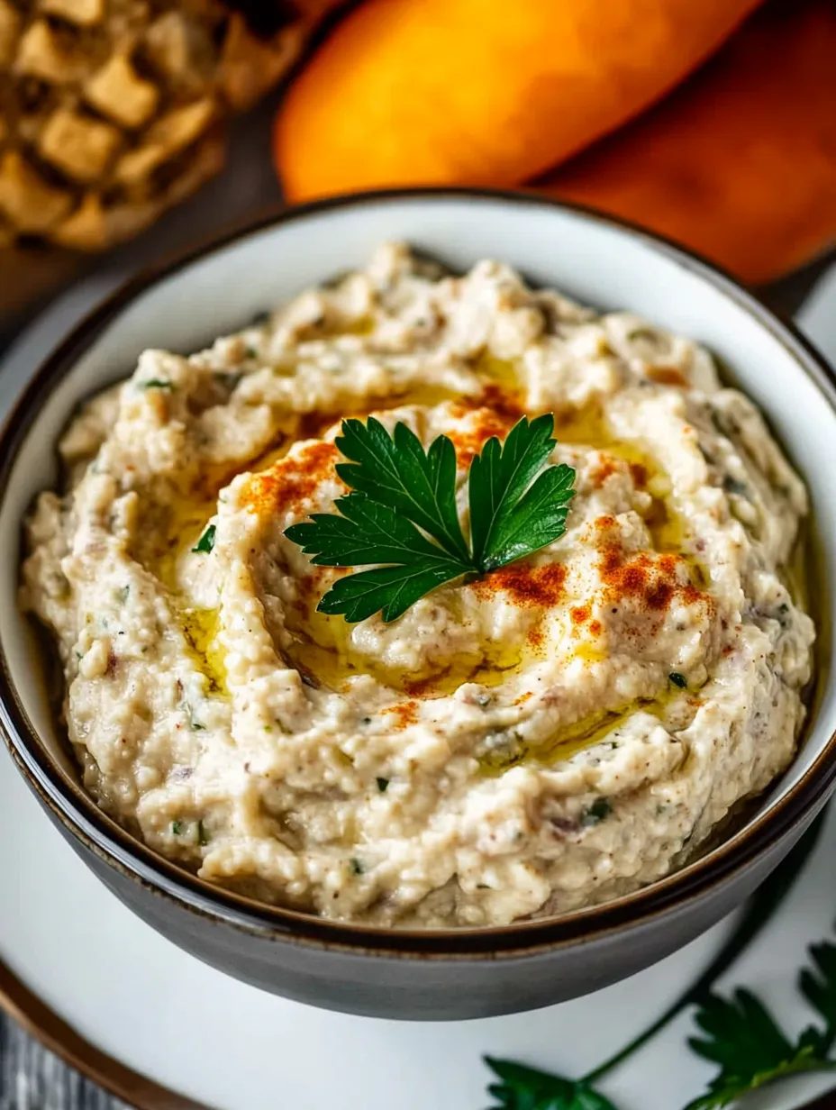 Baba ganoush z pieczonego bakłażana - kremowy dip z tahini, który następnego dnia smakuje jeszcze lepiej niż od razu