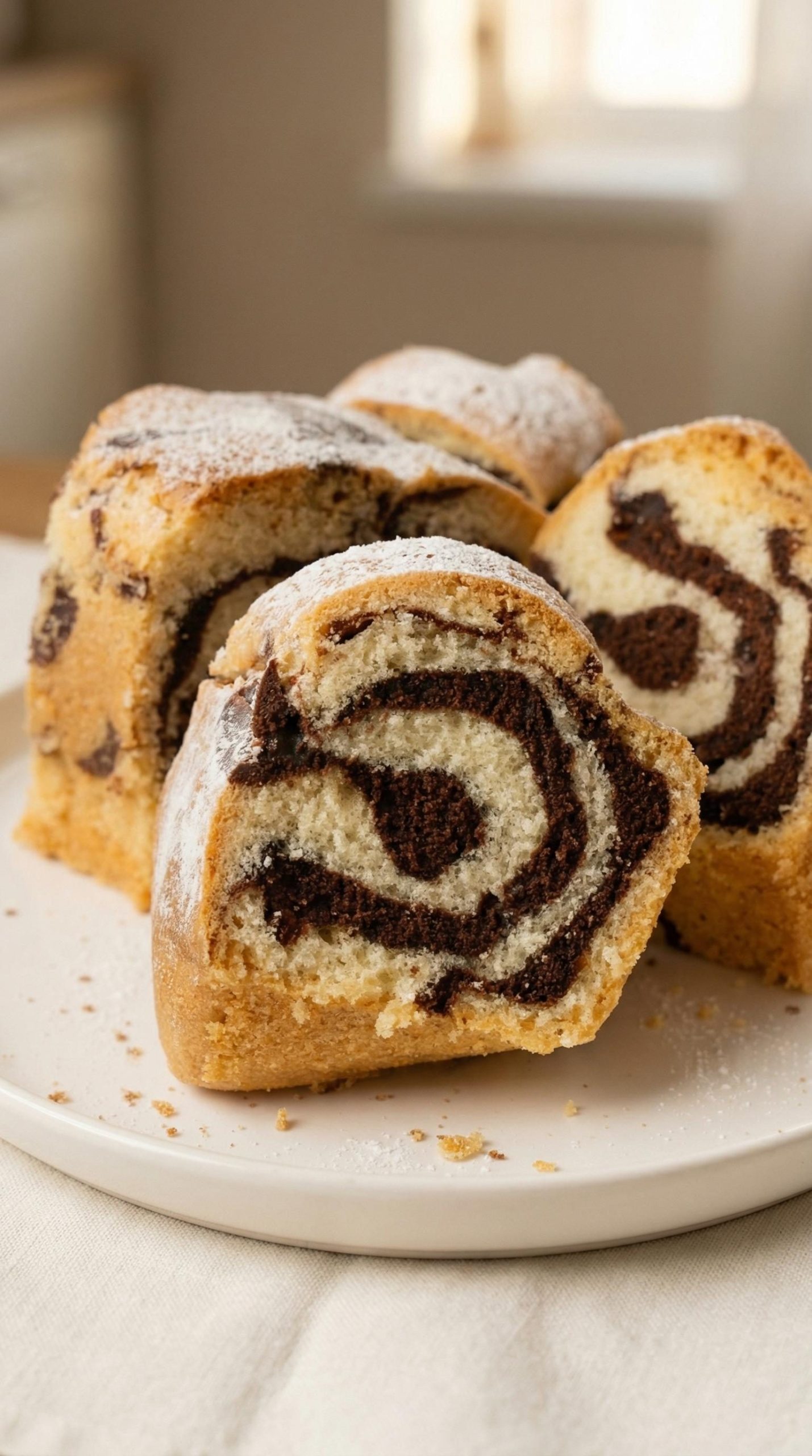 Babka marmurkowa na oleju - wilgotna, puszysta i tak prosta, że robię ją, kiedy ktoś zadzwoni, że wpadnie na kawę