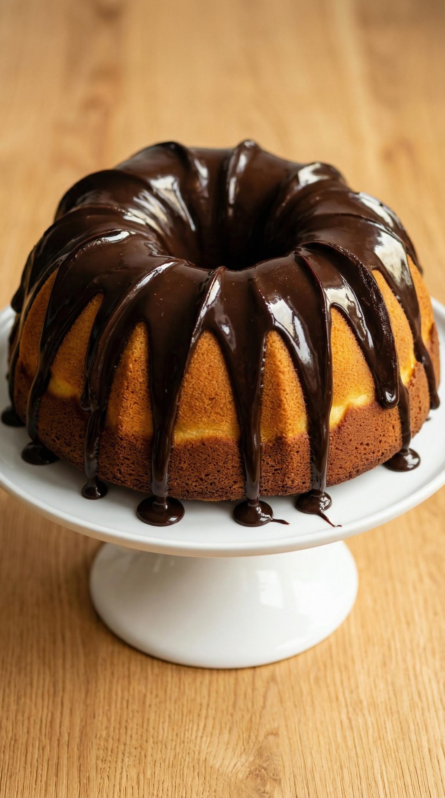 Babka sernikowa z czekoladową polewą - bez spodu, bez kąpieli wodnej, a wilgotna jest jeszcze trzeciego dnia