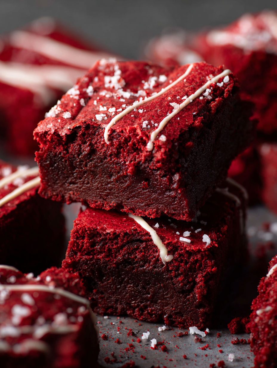 Brownie czerwony aksamit - wilgotne kwadraty z odrobiną octu, które znikają z blachy pierwsze