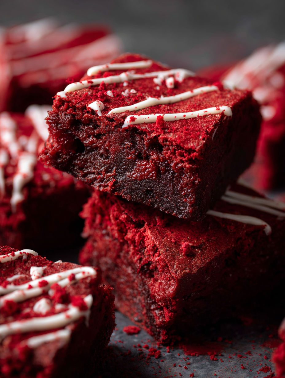 Brownie czerwony aksamit - wilgotne kwadraty z odrobiną octu, które znikają z blachy pierwsze