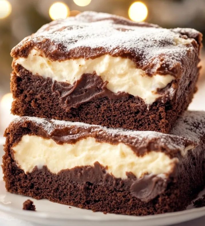 Brownie z warstwą serową - marmurkowe, wilgotne w środku, a na drugi dzień smakuje jeszcze lepiej