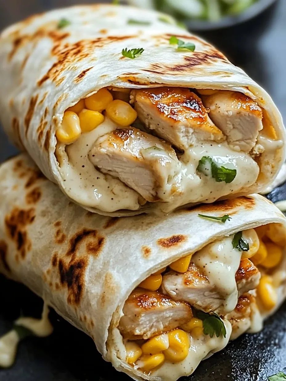 Burrito z kurczakiem i kukurydzą - podpiekam je na sucho na patelni, żeby ser w środku się rozpłynął, i znikają w kwadrans