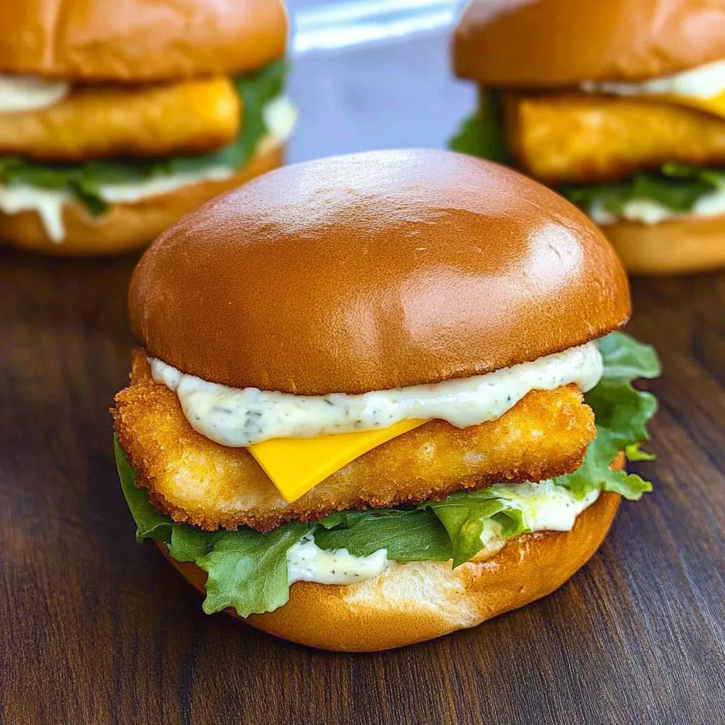 Chrupiąca kanapka z rybą i serem cheddar - domowy fish burger, przy którym ten z okienka można sobie darować