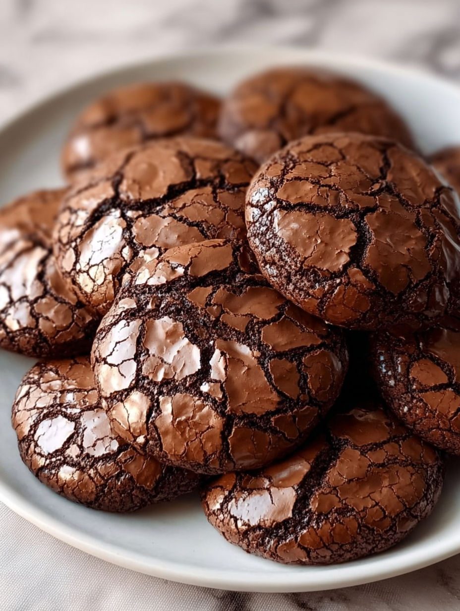 Ciasteczka brownie z gorzkiej czekolady - chrupiąca skorupka, w środku mokre jak ciasto, gotowe w pół godziny