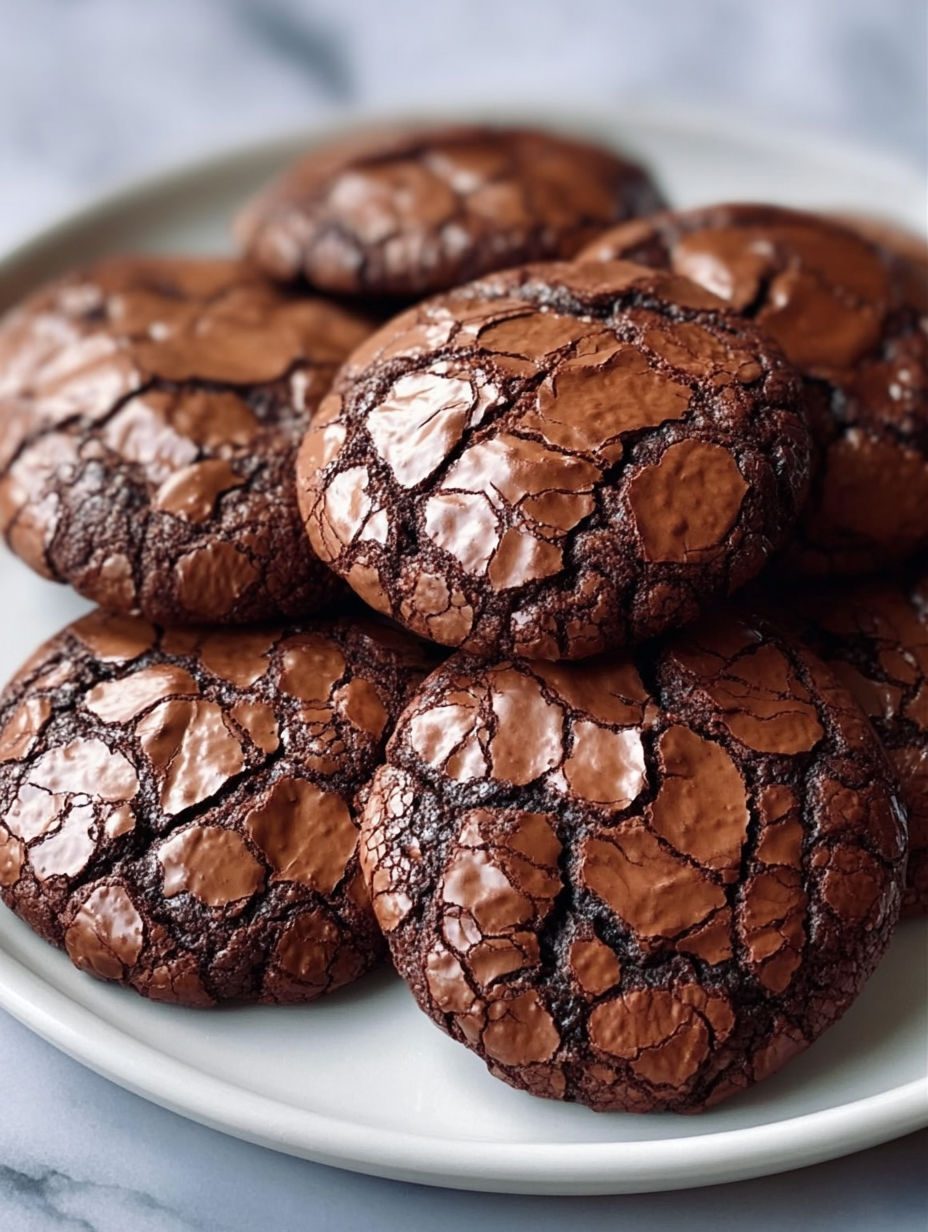 Ciasteczka brownie z gorzkiej czekolady - chrupiąca skorupka, w środku mokre jak ciasto, gotowe w pół godziny