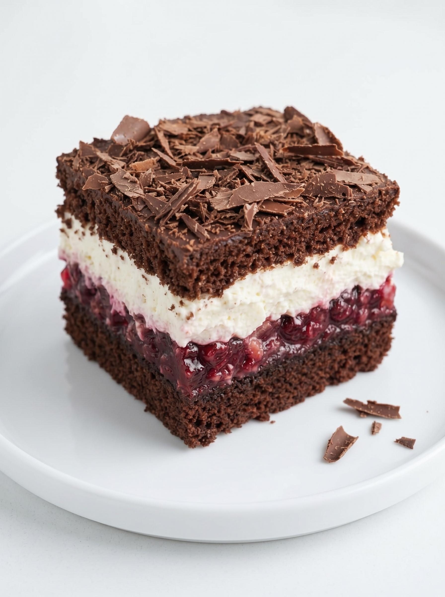 Ciasto czekoladowe z wiśniami - wilgotny biszkopt, wiśnie w galaretce i krem z mascarpone, po nocy w lodówce kroi się jak marzenie