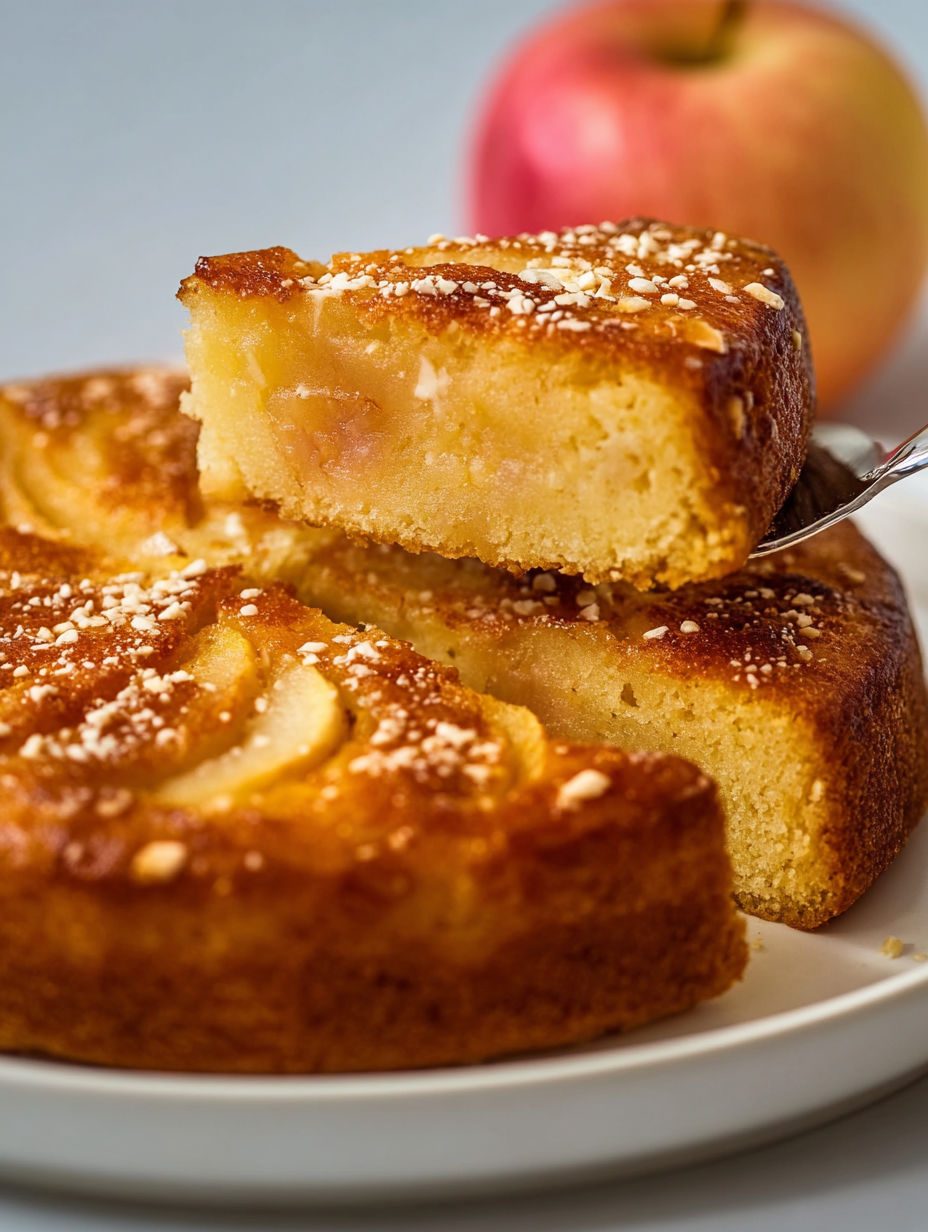Ciasto jabłkowe z patelni - bez piekarnika, w pół godziny, a jabłka same układają się na wierzchu