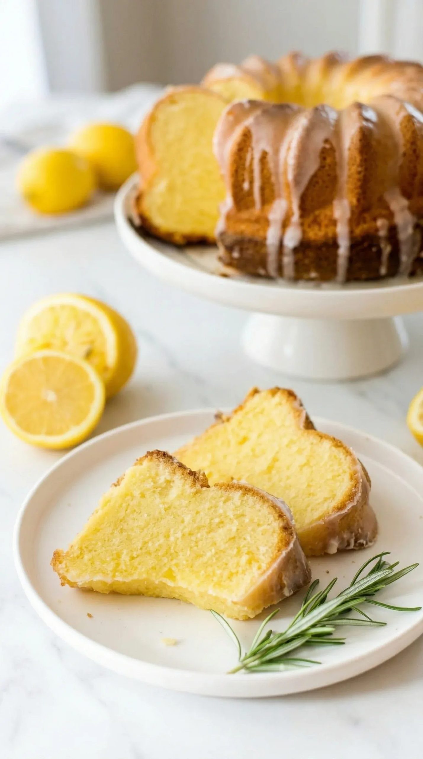 Cytrynowa babka na Wielkanoc - lukier wsiąka w gorące ciasto, dzięki temu jest wilgotna jeszcze trzeciego dnia