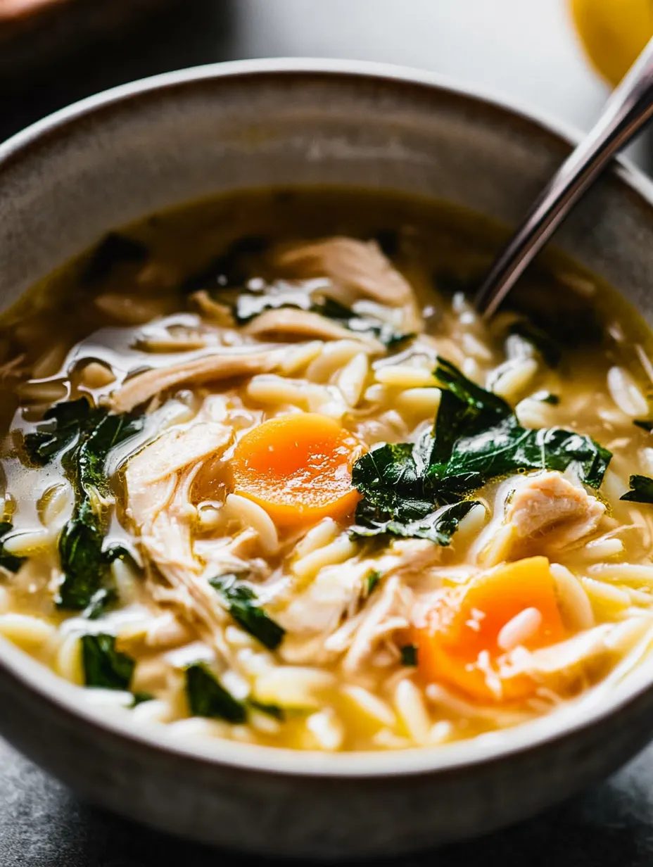 Cytrynowa zupa z kurczakiem i makaronem orzo - gotowa w godzinę, a talerze wracają puste jak po niedzielnym rosole