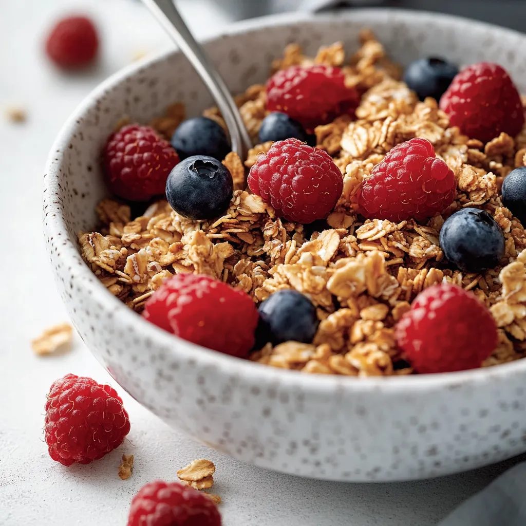 Domowa granola z miodem i kokosem - 25 minut roboty, a słoik pustoszeje szybciej, niż zdążę go schować