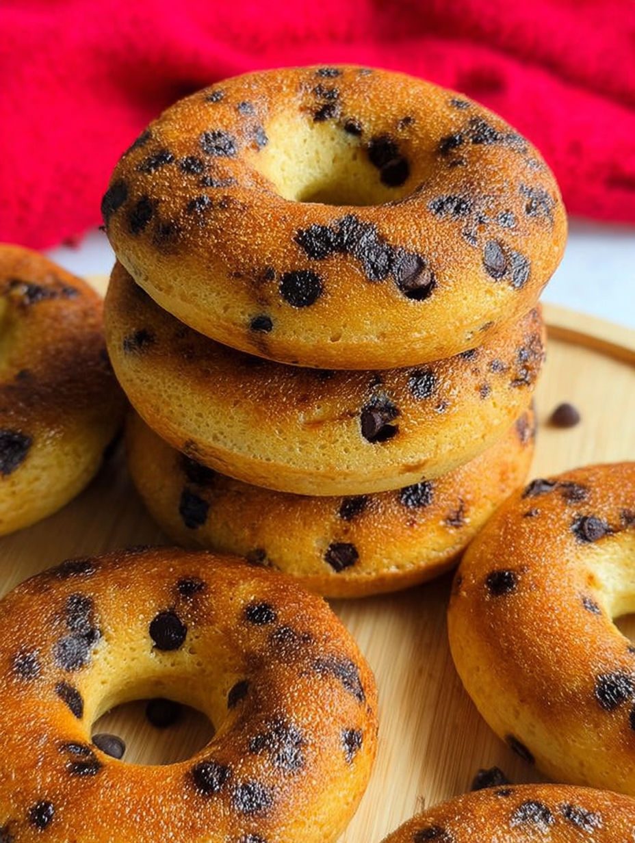 Donuty naleśnikowe z czekoladą - pieczone w 15 minut z mieszanki na naleśniki, bez wyrabiania i bez smażenia