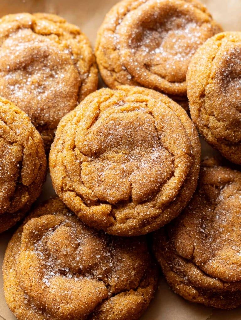 Dyniowe snickerdoodle w cynamonowym cukrze - na zrumienionym maśle, miękkie w środku i gotowe w niecałe czterdzieści minut
