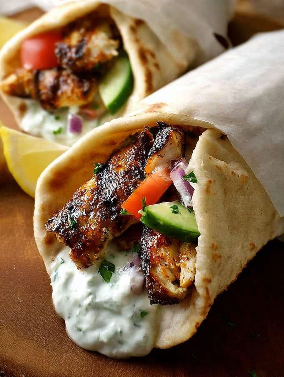 Gyros z kurczaka z domowym tzatziki - marynata z cytryny, czosnku i oregano, a mięso zostaje soczyste nawet na drugi dzień