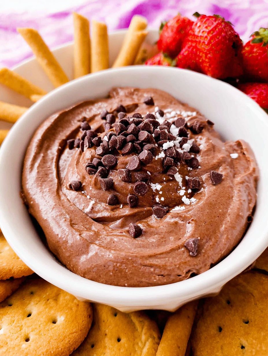 Kremowy dip brownie bez pieczenia - gęsty jak ganache, a miska pustoszeje, zanim zdążę odłożyć łyżkę