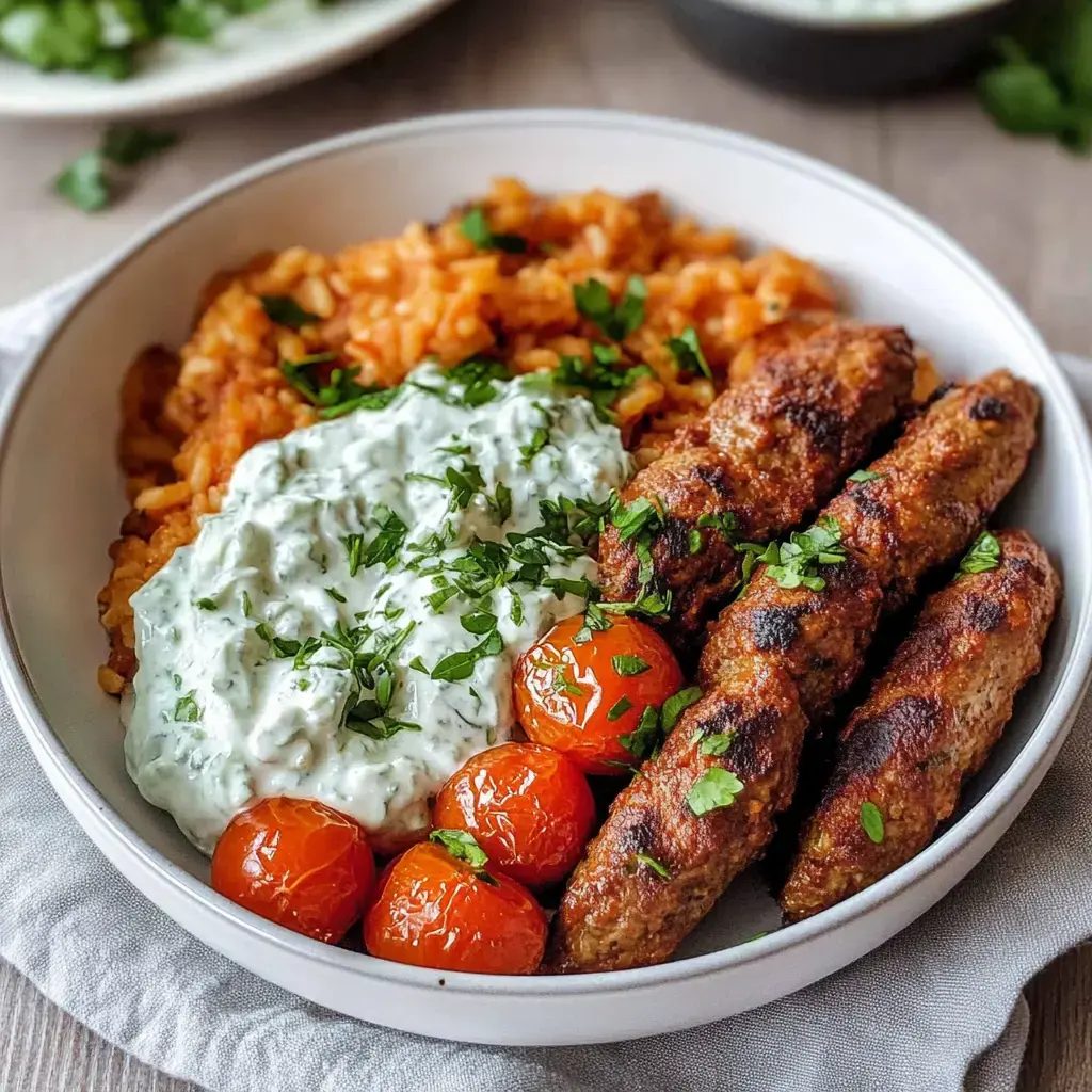Kritharaki z cevapcici - makaron gotuje się razem z sosem na jednej patelni, a talerze wracają puste w kwadrans