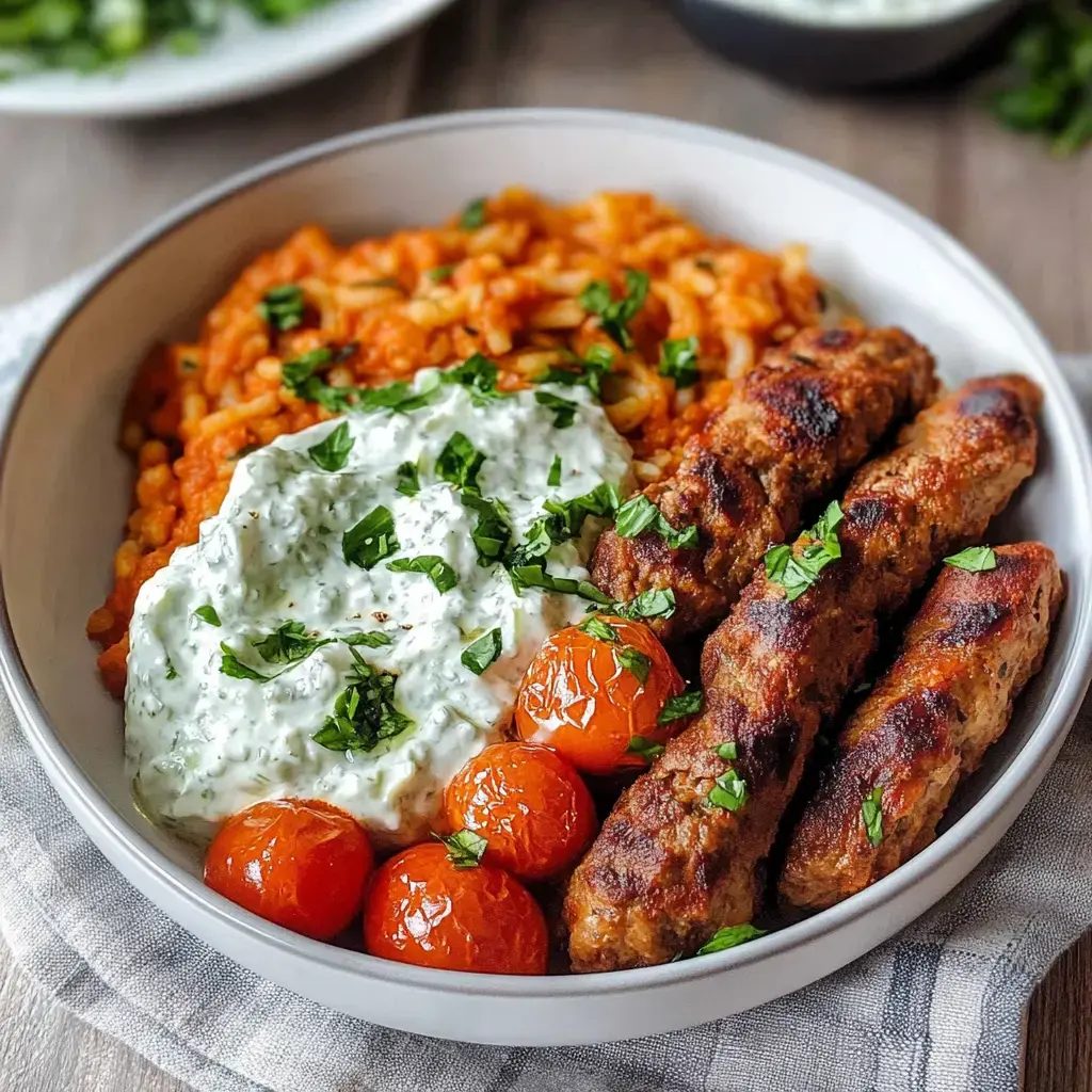 Kritharaki z cevapcici - makaron gotuje się razem z sosem na jednej patelni, a talerze wracają puste w kwadrans