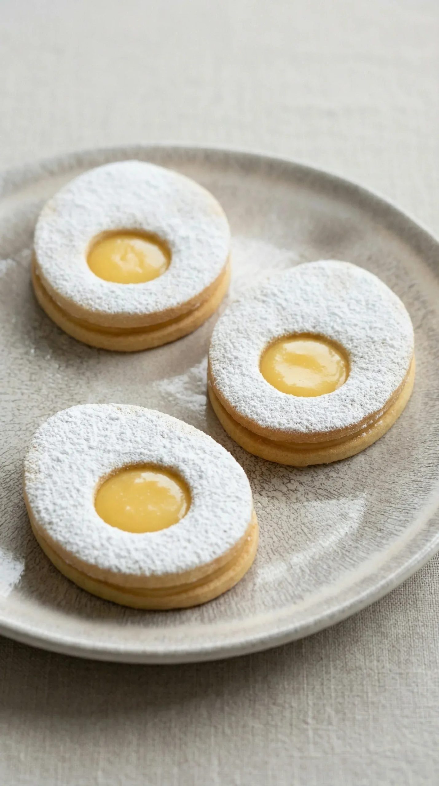 Kruche ciasteczka wielkanocne z kremem cytrynowym - w kształcie jajka, z domowym lemon curd, który nastawiam dzień wcześniej