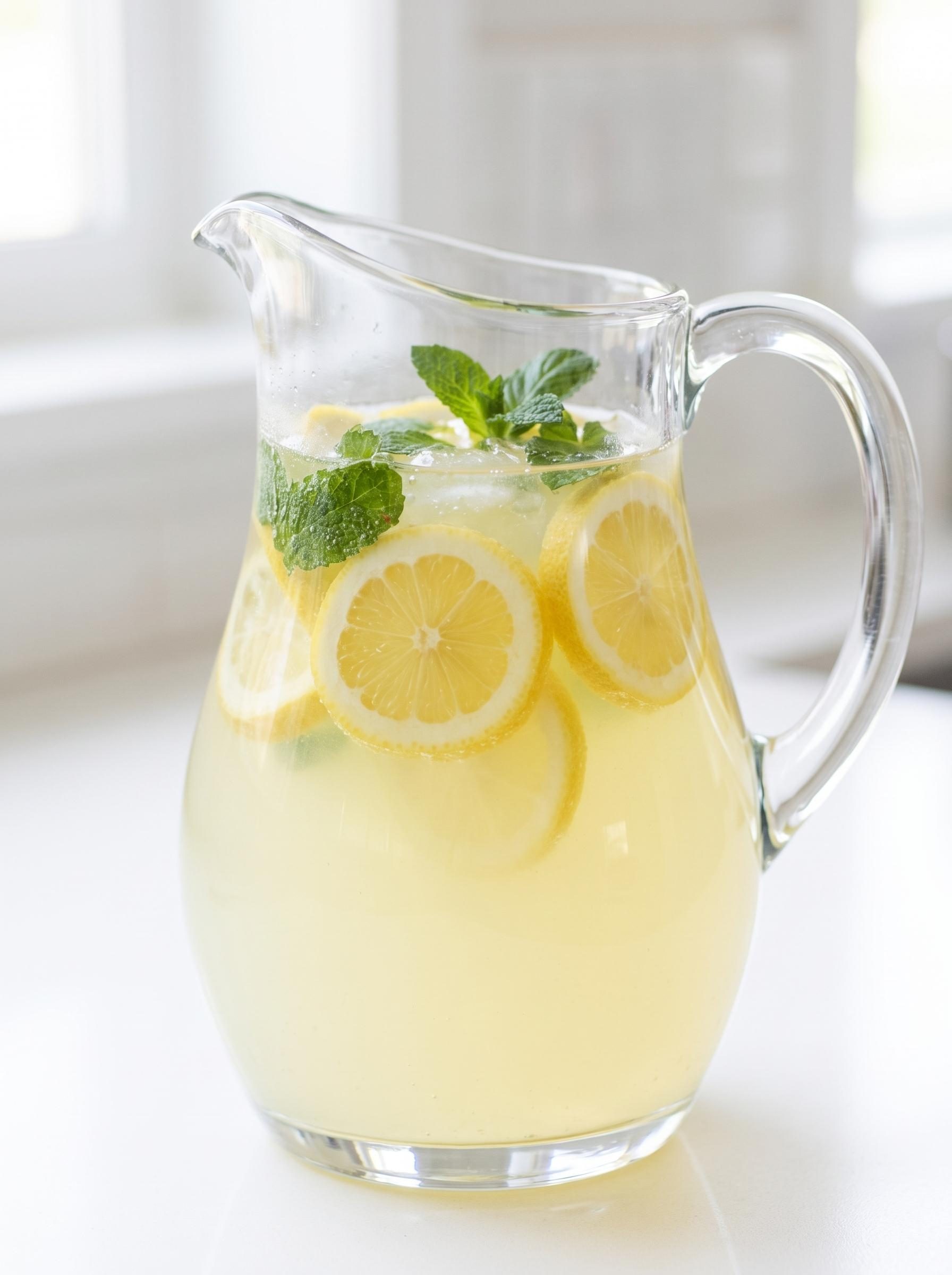 Lemoniada cytrynowo-miętowa - robię pełny dzbanek na upał, a do wieczora nie zostaje ani kropla