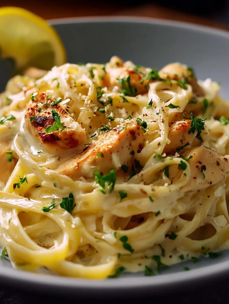 Makaron w cytrynowo-czosnkowym sosie z chrupiącym kurczakiem w parmezanie - pół godziny roboty, a talerze wracają wytarte do sucha