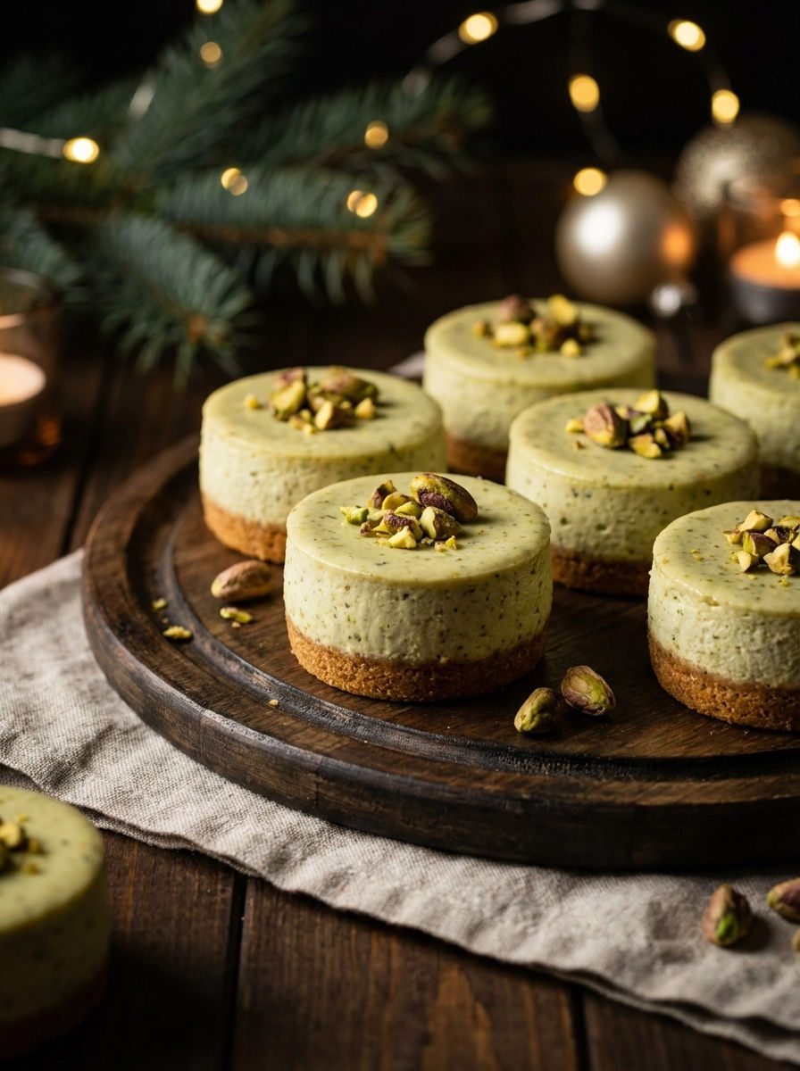 Mini serniczki pistacjowe na święta - pieką się 22 minuty, a z talerza znikają szybciej, niż zdążę zaparzyć kawę