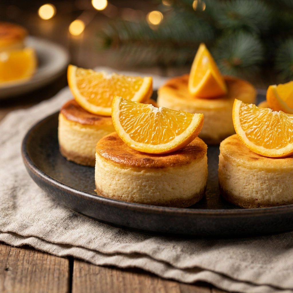 Mini serniczki pomarańczowe - pieczone po 25 minut w małych foremkach, pachną tak, że nikt nie czeka aż ostygną