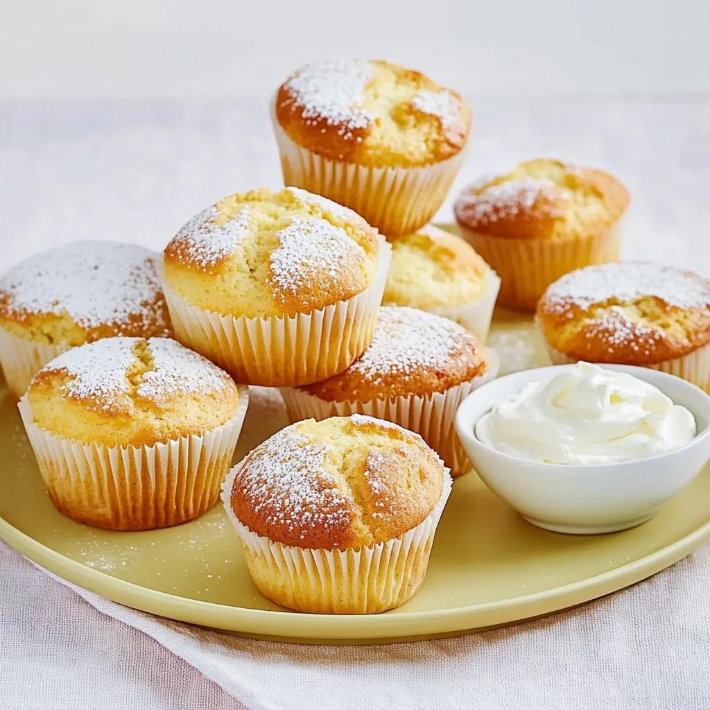 Muffinki cytrynowe z twarogiem - puszyste jak chmurka, a z blachy znikają zanim zdążę je posypać cukrem pudrem