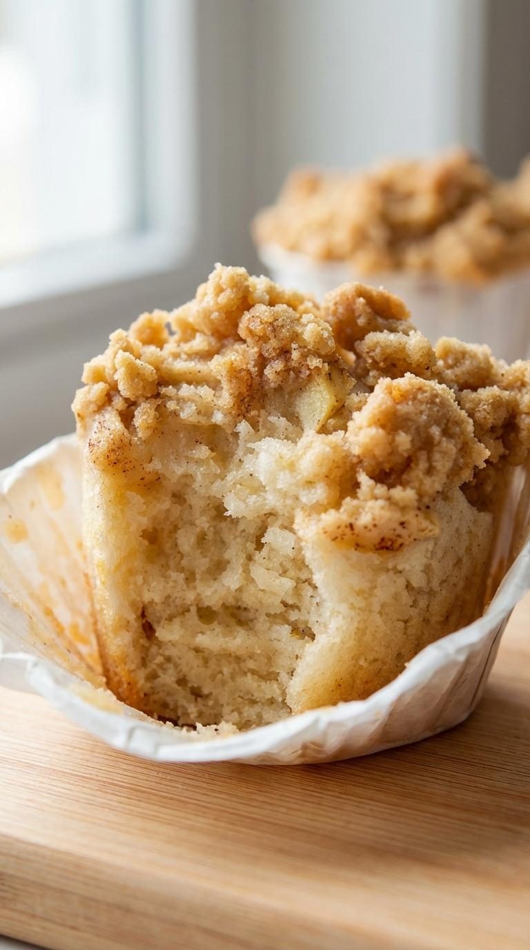 Muffinki jogurtowe z jabłkami i cynamonową kruszonką - wilgotne nawet trzeciego dnia, o ile dotrwają