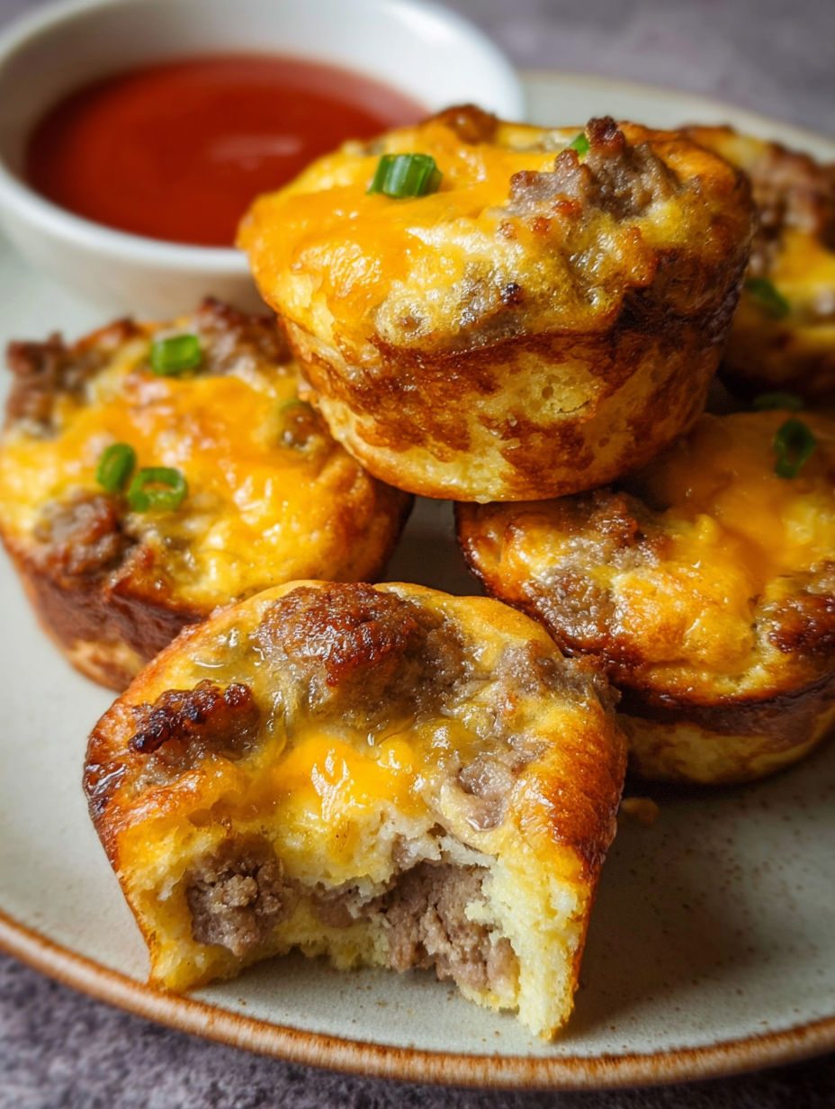 Muffiny z kiełbasą i cheddarem - słone śniadanie z nutą syropu klonowego, które piekę raz i mam spokój na trzy poranki