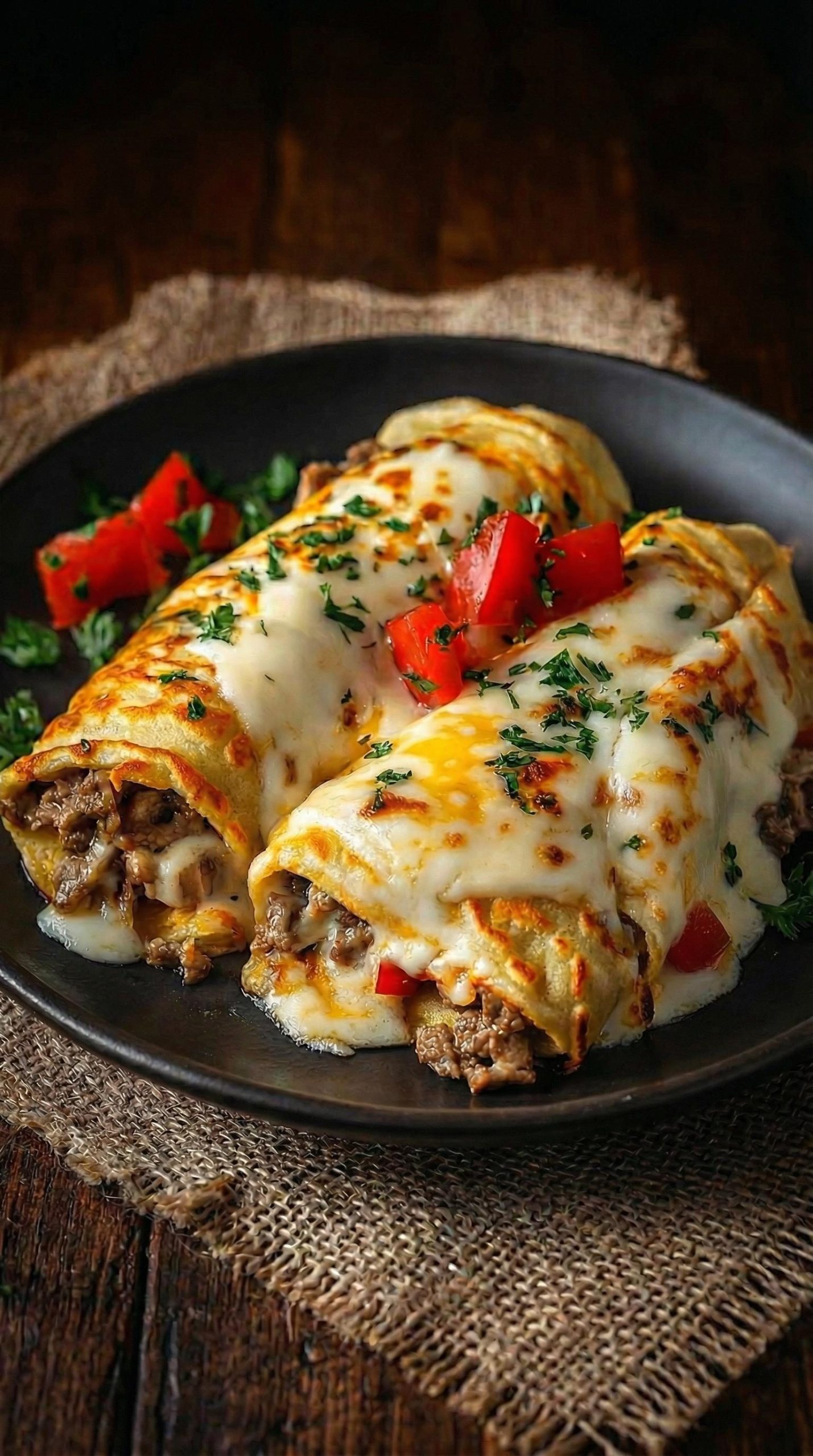 Naleśniki gyros z serem - zapiekane w piekarniku, u mnie w domu znikają szybciej niż zdążę nakryć do stołu