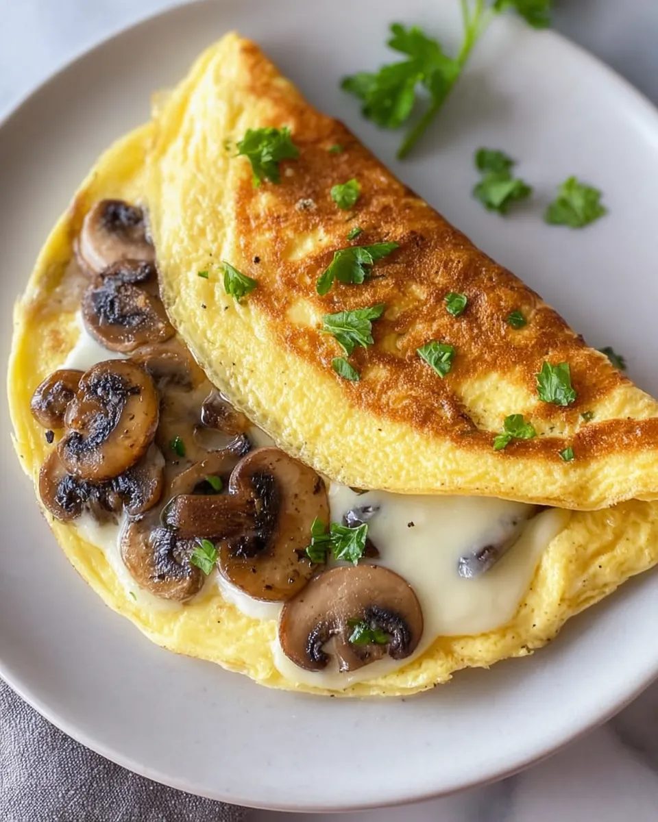 Omlet z pieczarkami i mozzarellą - jedna patelnia, dwadzieścia minut i śniadanie, po którym nikt już nie sięga po kanapkę