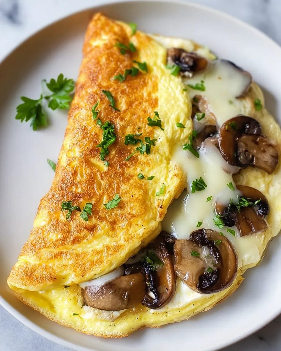 Omlet z pieczarkami i mozzarellą - jedna patelnia, dwadzieścia minut i śniadanie, po którym nikt już nie sięga po kanapkę