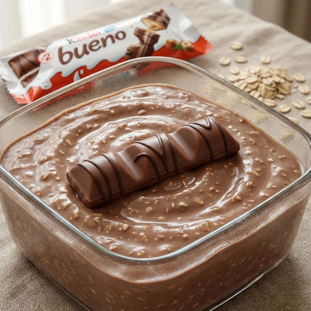 Owsianka Kinder Bueno na słodkie śniadanie