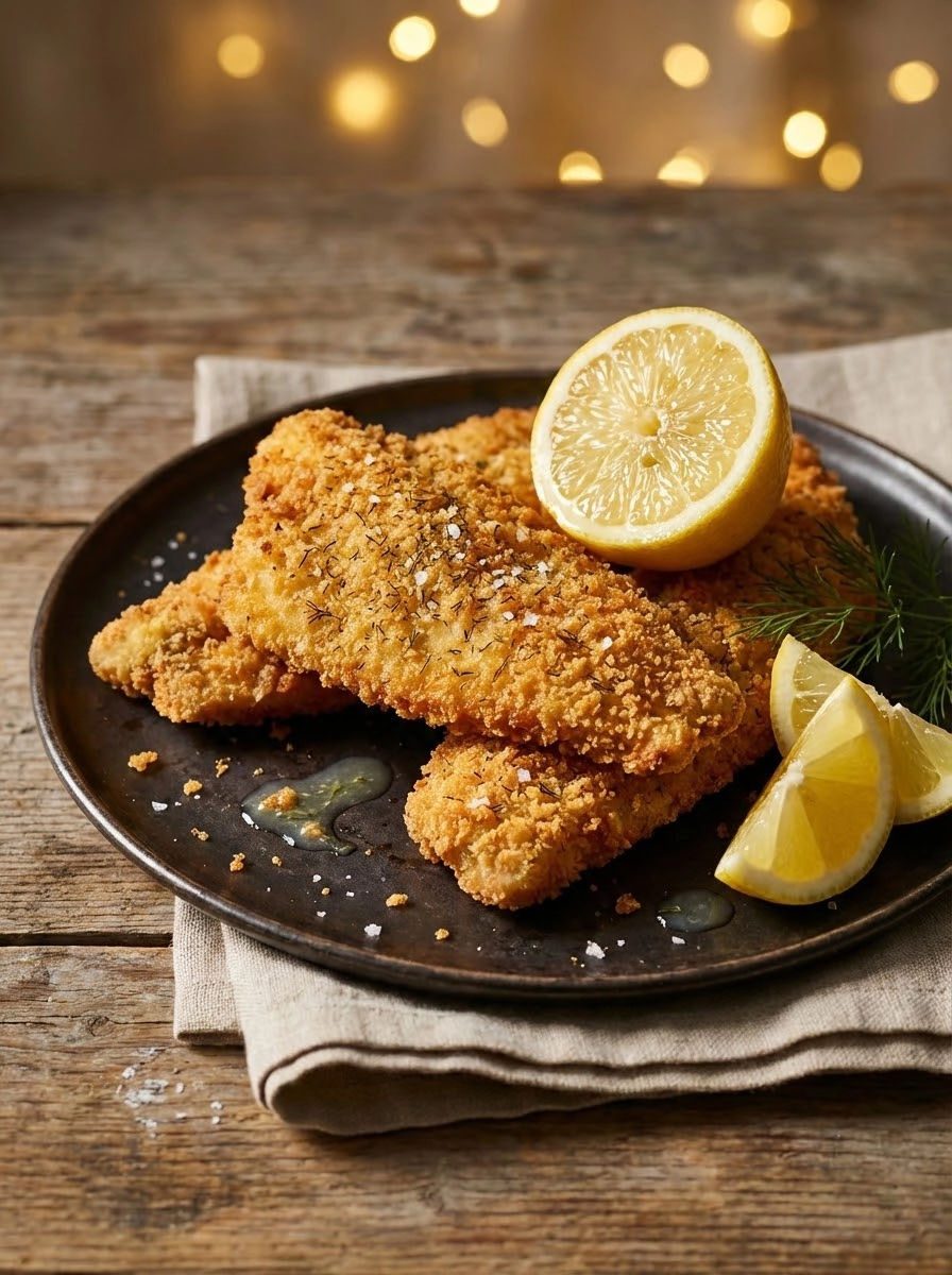 Panierowany filet rybny - chrupiący z wierzchu, soczysty w środku, u mnie znika z patelni szybciej, niż zdążę usmażyć resztę