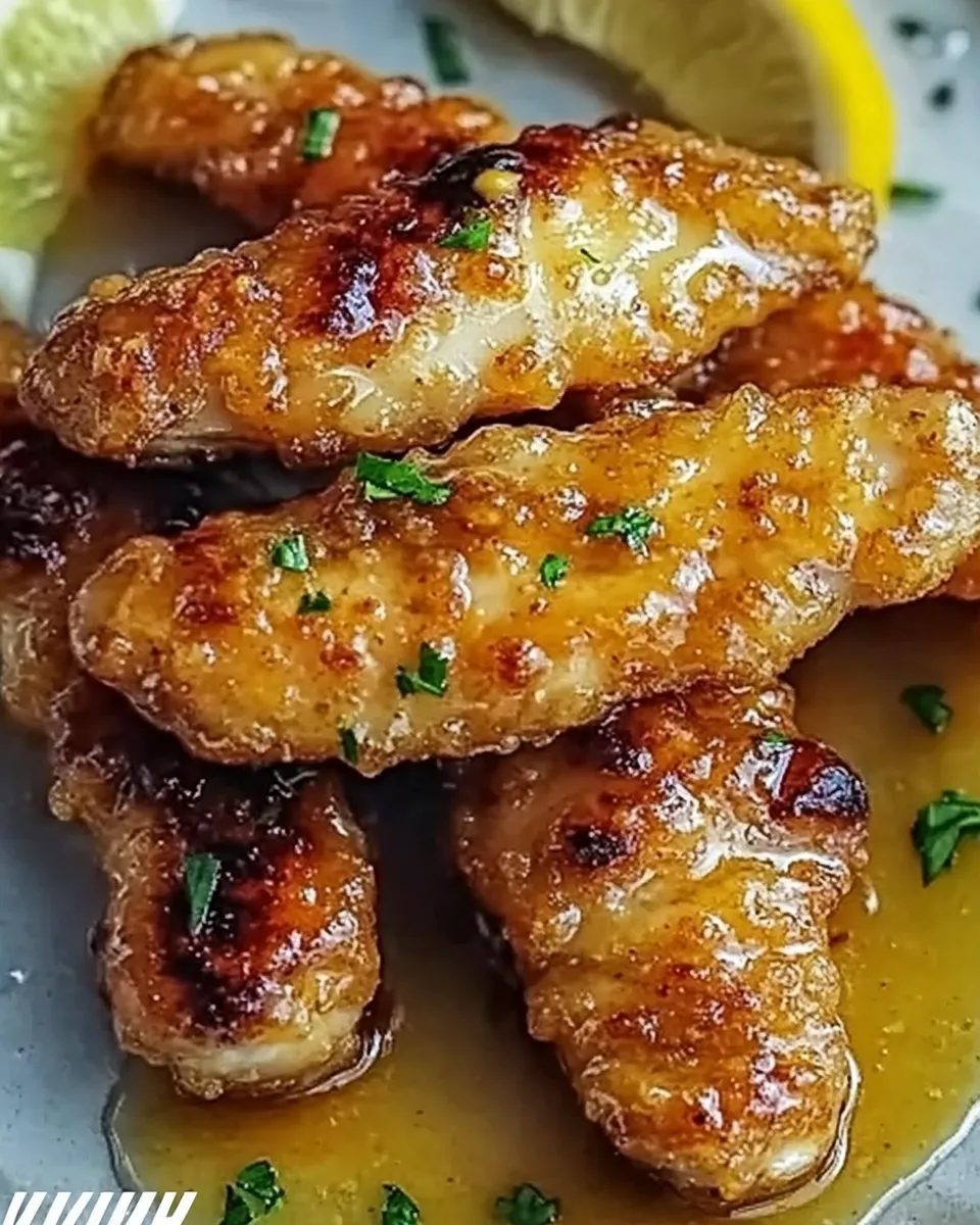 Paski kurczaka w miodzie i musztardzie Dijon - pieczone zamiast smażonych, u mnie znikają z blachy jeszcze zanim ostygną