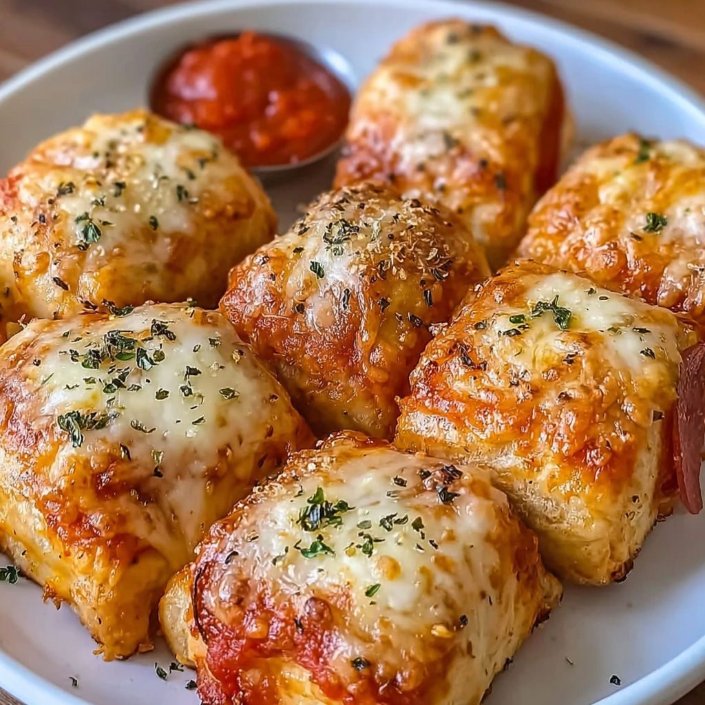 Pizza rolls z frytkownicy powietrznej - chrupiące na zewnątrz, ciągnące się w środku, robię je w pół godziny