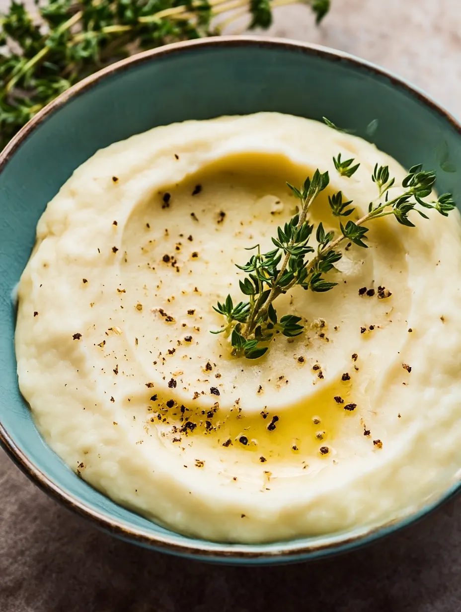Puree z kalafiora na maśle z tymiankiem - gładkie jak krem, a talerze wracają puste szybciej niż po ziemniakach