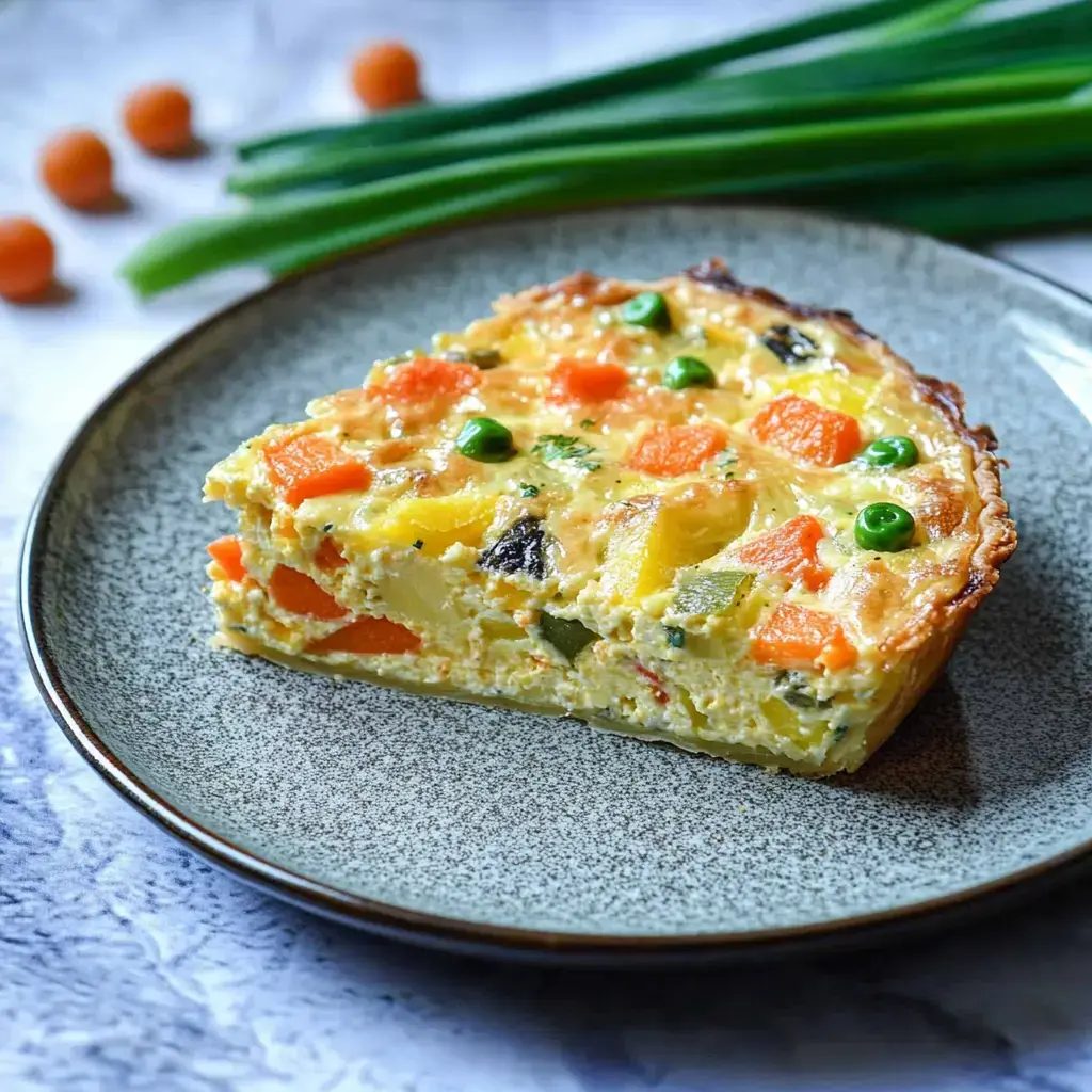 Quiche bez spodu z mrożonych warzyw - jedna forma, czterdzieści minut i nikt nie tęskni za ciastem