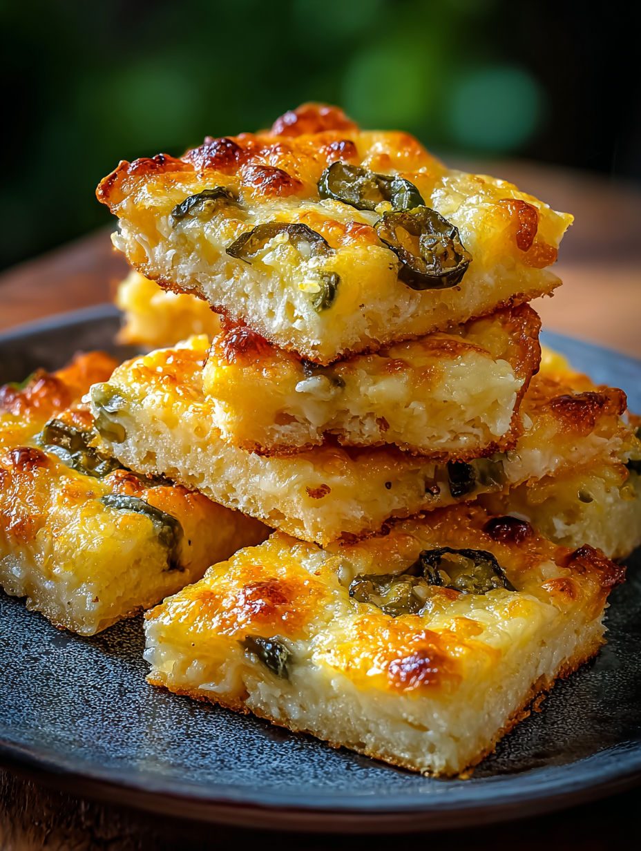Serowe kwadraty z jalapeño i boczkiem - pieczone w jednej formie, ostre i ciągnące, znikają ze stołu pierwsze