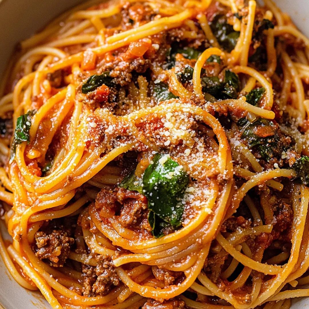 Spaghetti z szybkowaru - makaron gotuje się razem z sosem w jednym garnku, a obiad stoi na stole po dwudziestu minutach