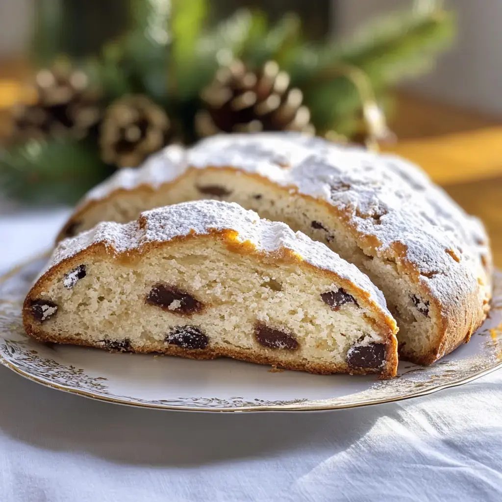 Stollen domowy z rodzynkami w rumie - piekę go tydzień przed Wigilią, bo z każdym dniem robi się lepszy