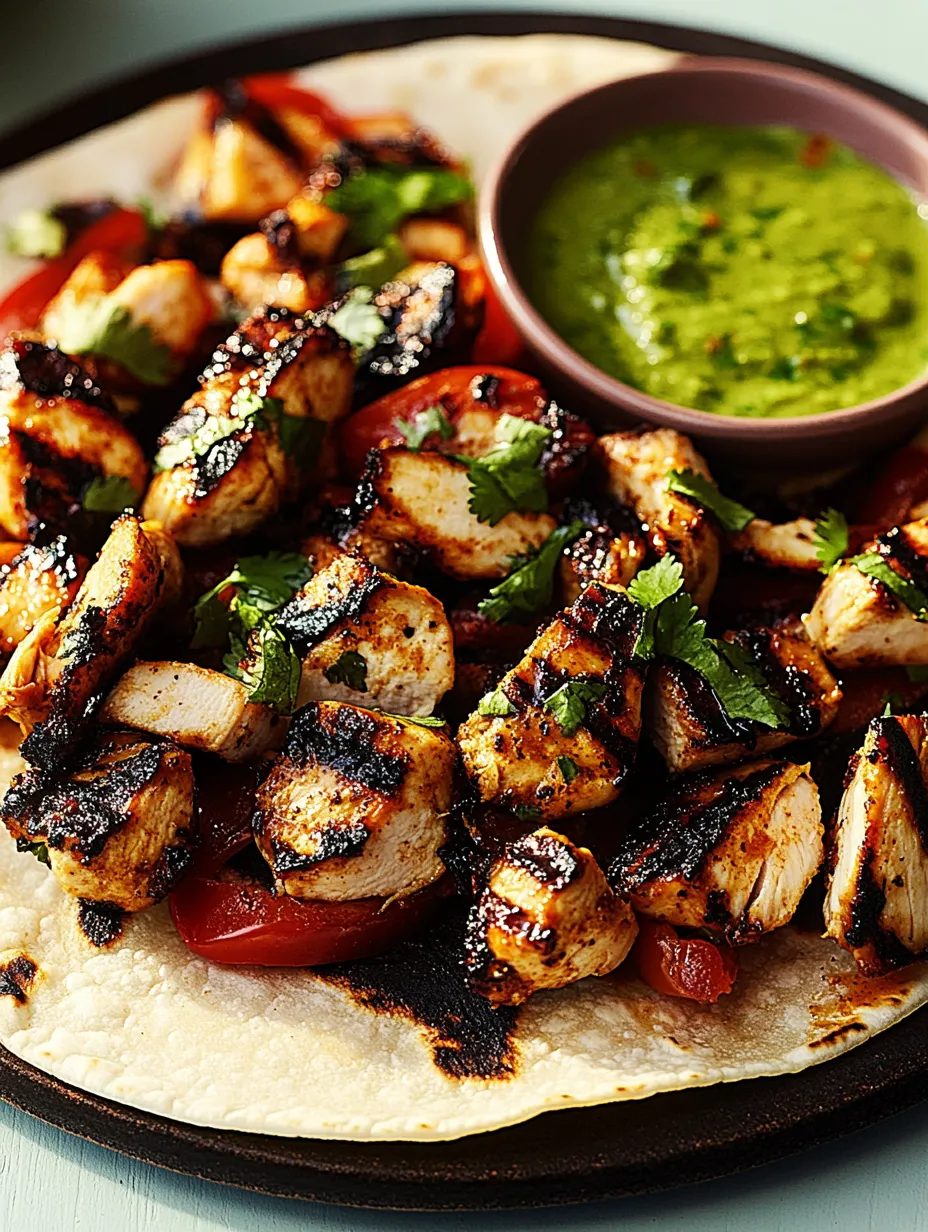 Tacos z grillowanym kurczakiem w marynacie z suszonych papryczek - podpiekam chile na suchej patelni i cała kuchnia pachnie jak targ