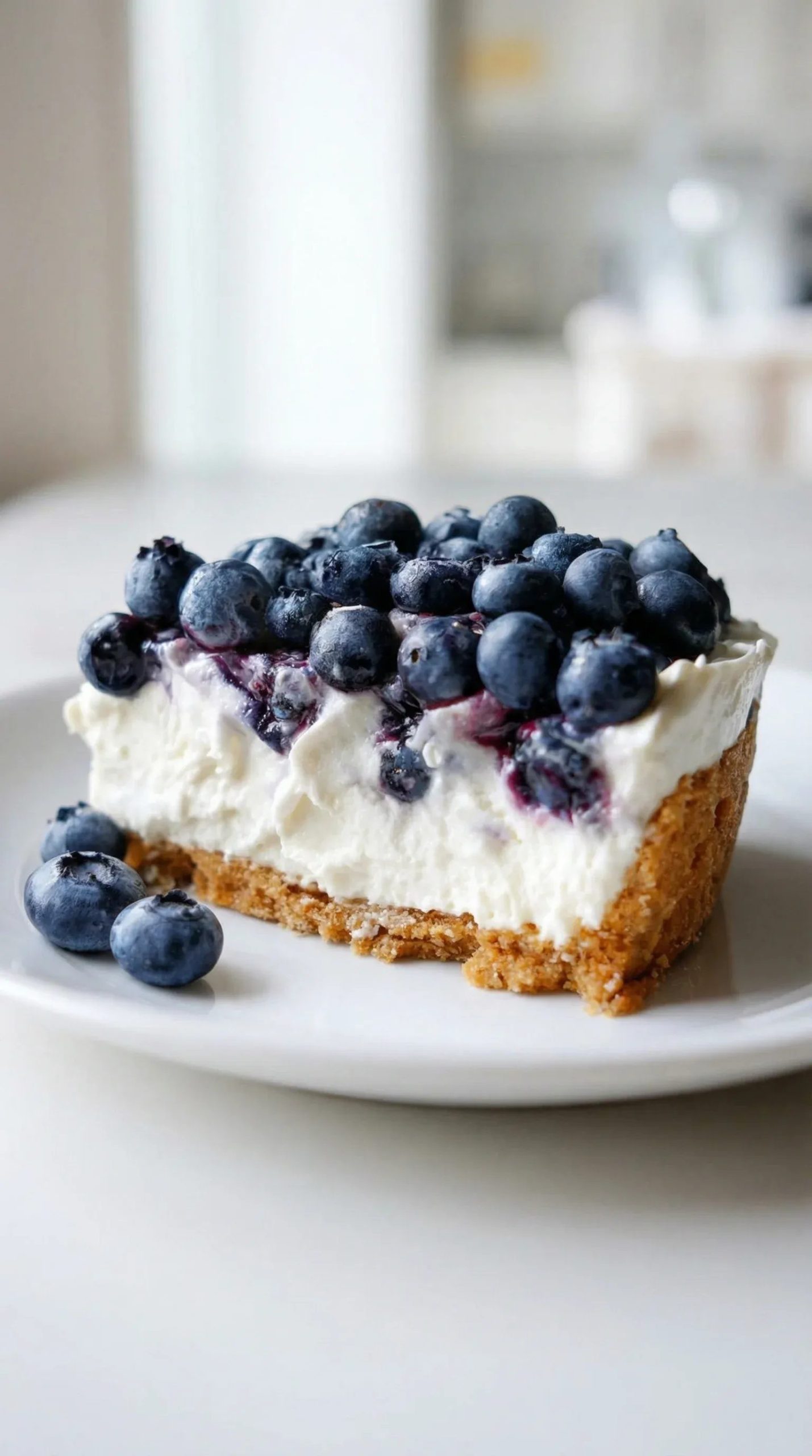 Tarta z mascarpone i jagodami na herbatnikowym spodzie - bez pieczenia, a wygląda jak z cukierni