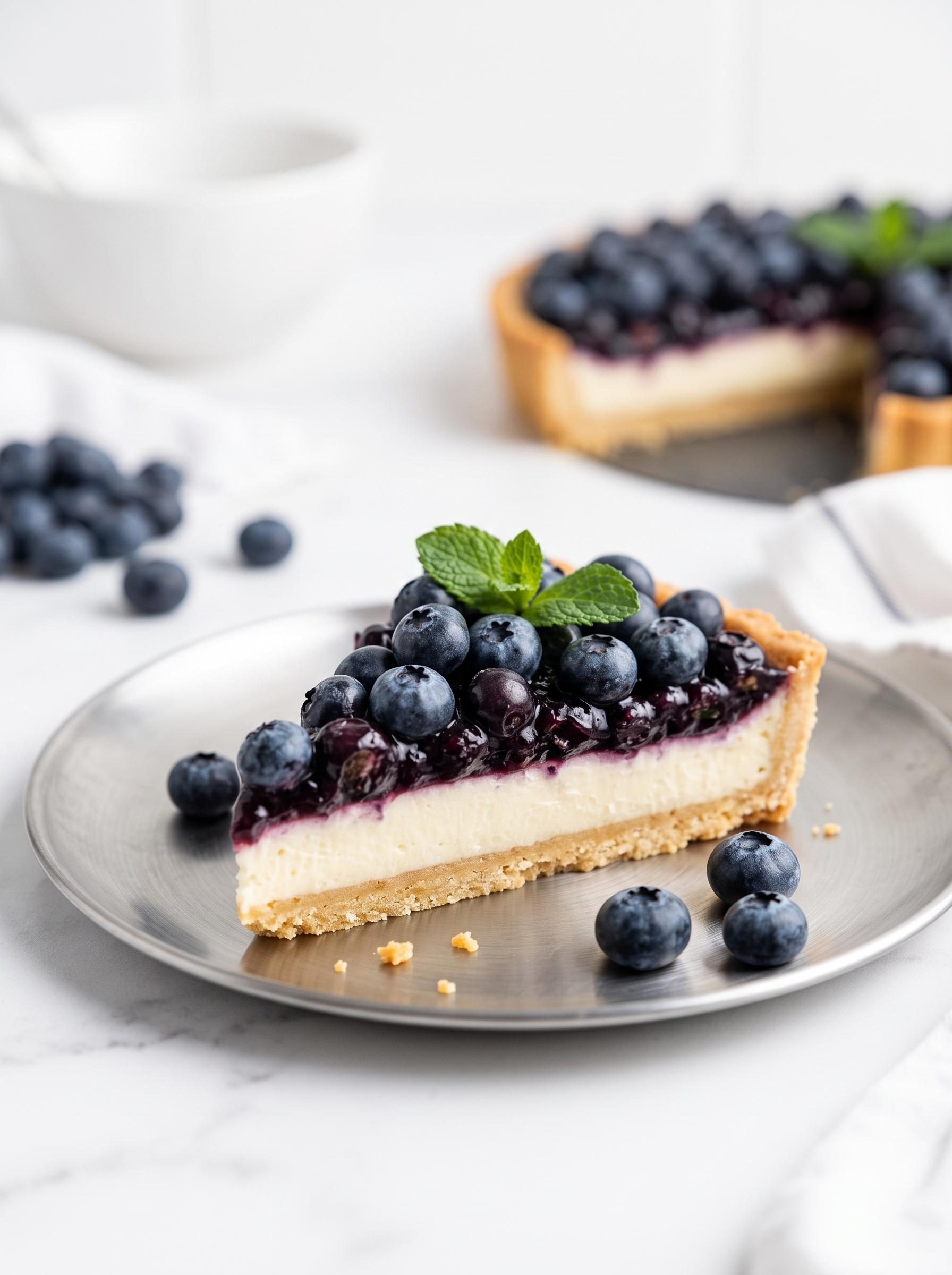 Tarta z mascarpone i jagodami - kruchy spód, gładki krem i pół kilo lata na jednym półmisku