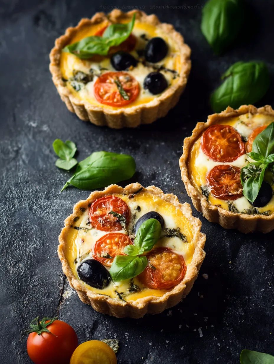 Tartaletki z mozzarellą i pomidorkami na orkiszowym spodzie - piekę je od rana, a ze stołu znikają szybciej, niż zdążę zdjąć fartuch