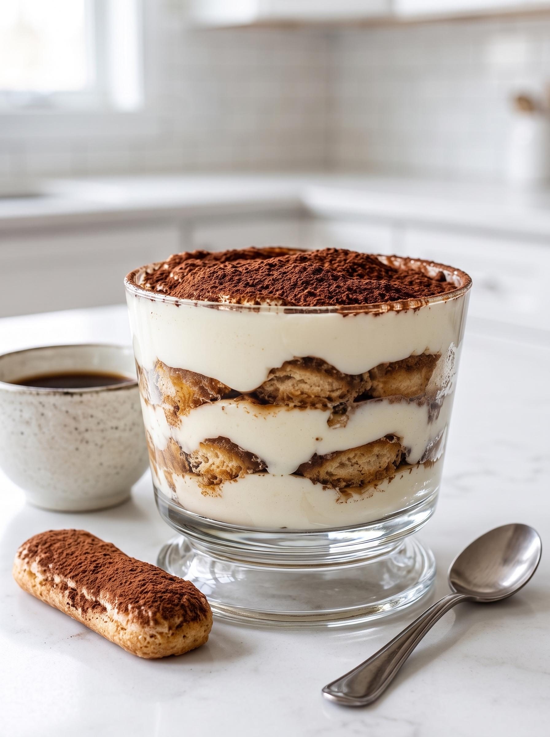 Tiramisu w pucharkach bez pieczenia - kwadrans roboty, a znika szybciej niż zdążę odstawić miskę