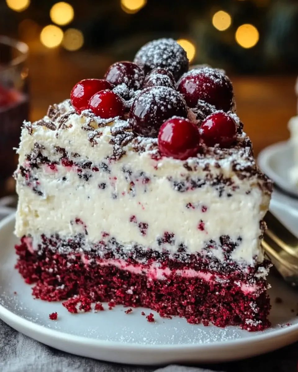 Tort red velvet z mascarpone, wiśniami i borówkami - piekę go zawsze dzień wcześniej, bo na drugi dzień smakuje dwa razy lepiej