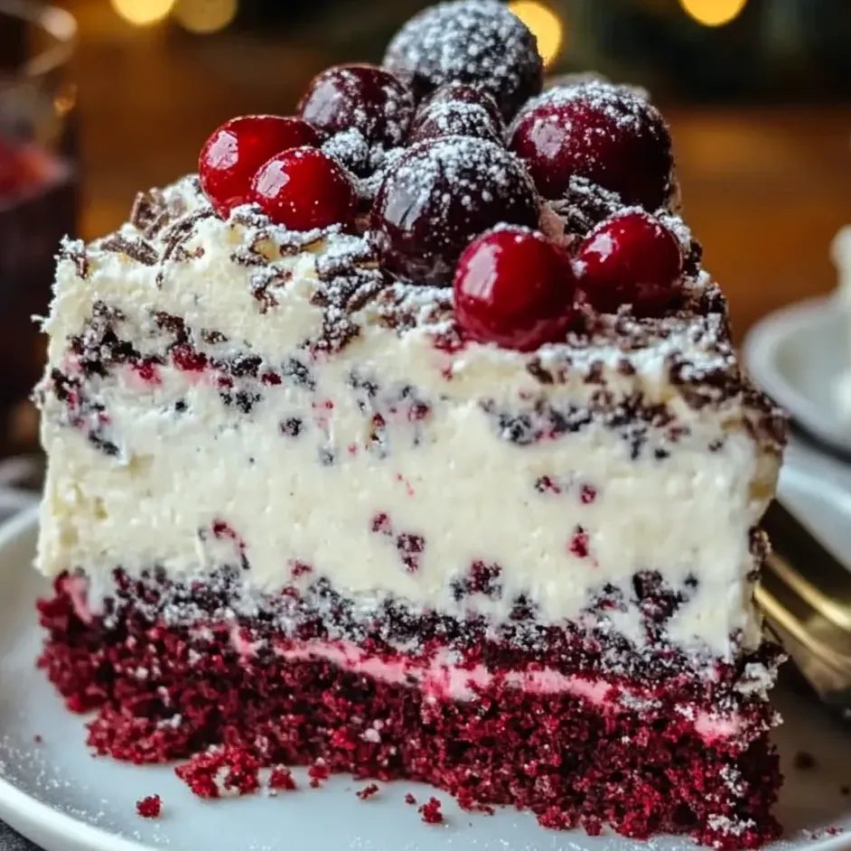 Tort red velvet z mascarpone, wiśniami i borówkami - piekę go zawsze dzień wcześniej, bo na drugi dzień smakuje dwa razy lepiej
