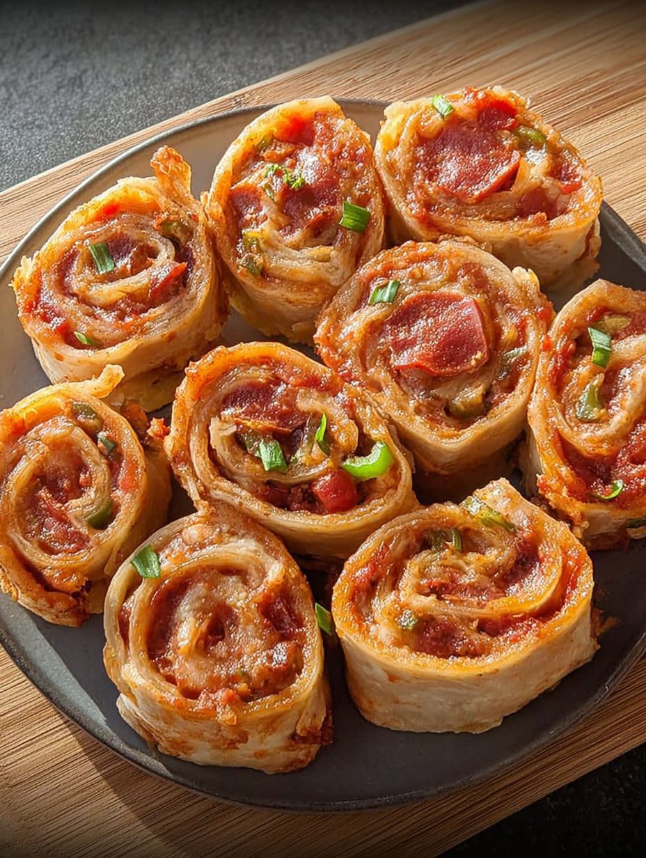 Tortilla rollsy z pepperoni i mozzarellą - pieczone do chrupkości, robię je zawsze, gdy ktoś wpadnie bez zapowiedzi