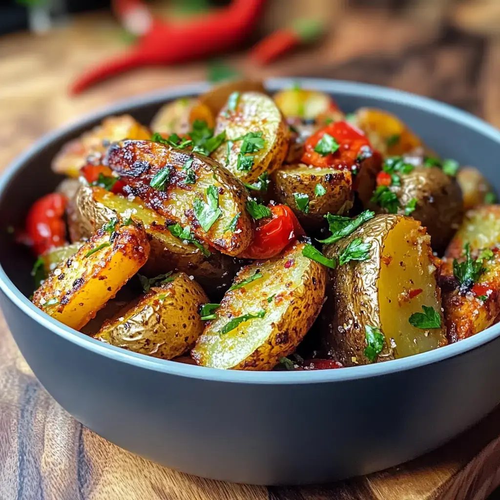 Ziemniaczane wedges z papryką z frytkownicy beztłuszczowej - 20 minut i chrupią jak z patelni, a oliwy idą tylko dwie łyżki